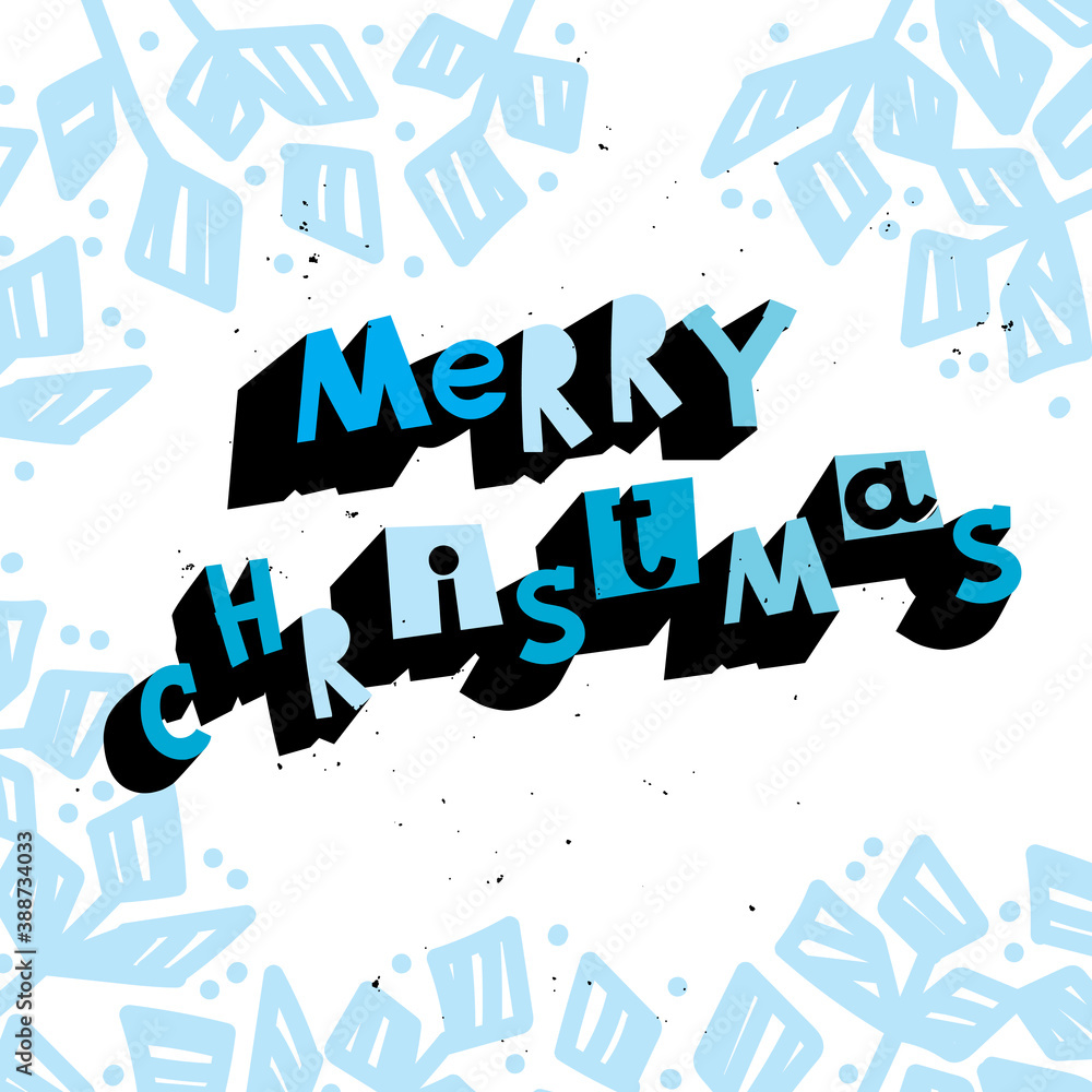 Obraz premium Merry Christmas text.