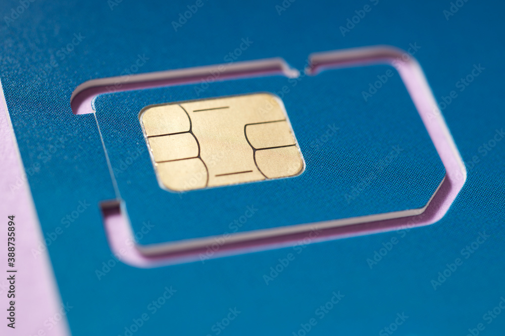 Sim card view Sim card view