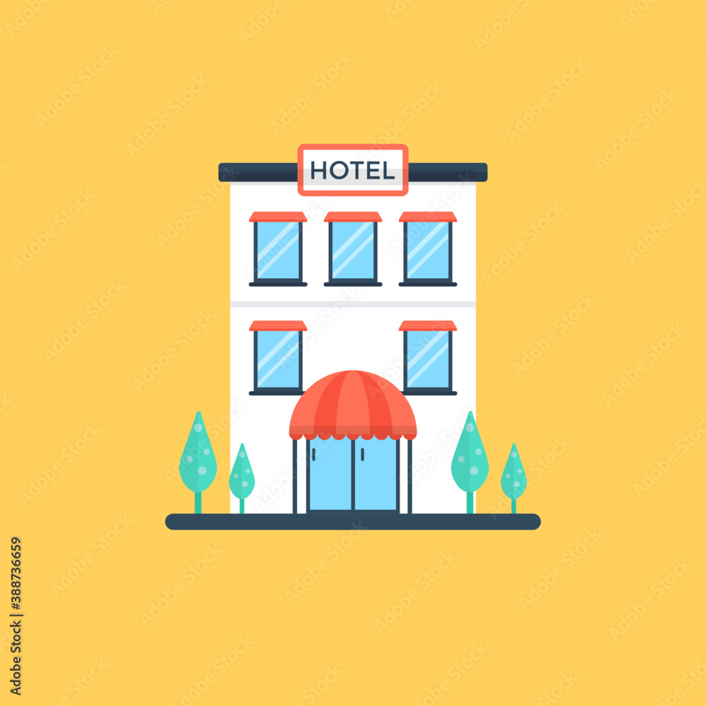 A tall building with a location pointer symbol showing an idea of hotel location
A tall building with a location pointer symbol showing an idea of hotel location