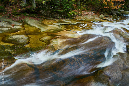 Mumlava river and waterfalls near Harrachov