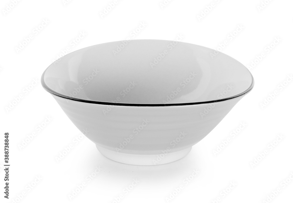 empty bowl isolated on white background empty bowl isolated on white background