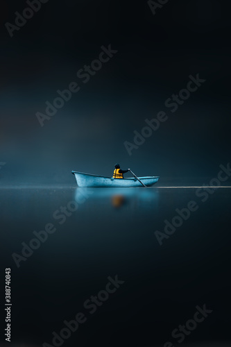 Fototapeta Naklejka Na Ścianę i Meble -  boat in the night
