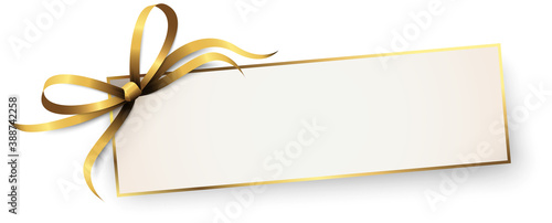 free space paper with ribbon bow