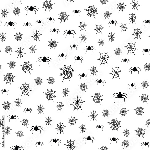 Spider's web. Black and white vector pattern for halloween © Vladimir