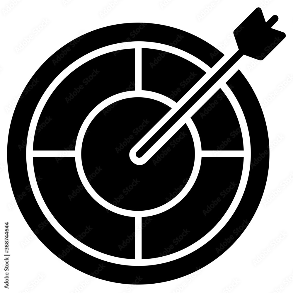 Bullseye infographic is used to offer target achieved icon
Bullseye infographic is used to offer target achieved icon