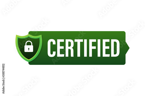 Certified stamp vector isolated on white background