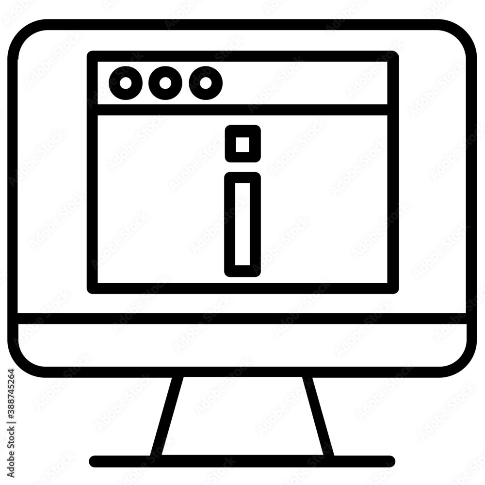 Lcd and web page with i sign, showing icon for page not found
Lcd and web page with i sign, showing icon for page not found