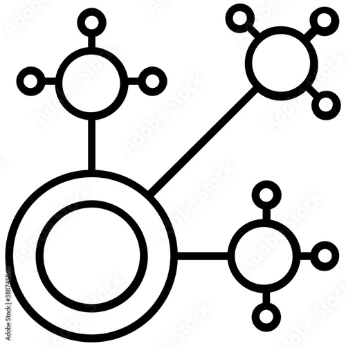 
Human avatar surrounded by a network of entities, this icon is for affiliate marketing 
