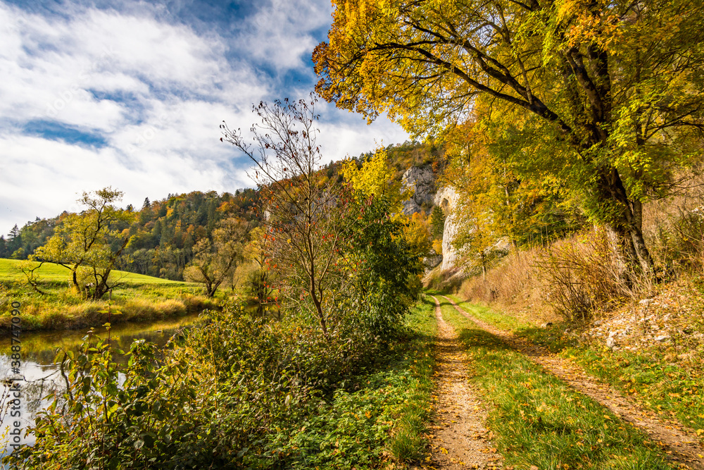 Fantastic autumn hike in the beautiful Danube valley near the Beuron monastery Fantastic autumn hike in the beautiful Danube valley near the Beuron monastery