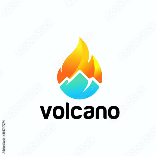 volcano logo exclusive design inspiration