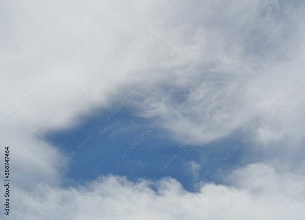 Cumulus cloud on beautiful blue sky in day light , Fluffy clouds formations at tropical zone Cumulus cloud on beautiful blue sky in day light , Fluffy clouds formations at tropical zone