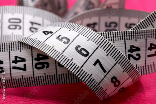 close up of a measuring tape