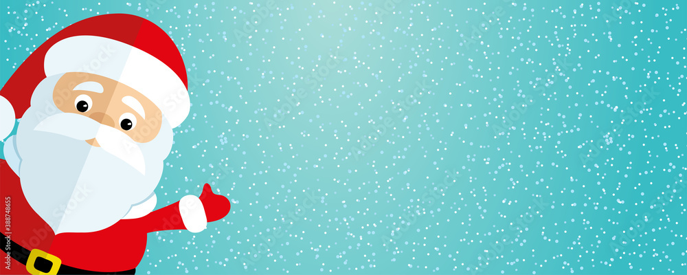 Christmas background with Santa Claus on a blue background with snowflakes. Christmas background with Santa Claus on a blue background with snowflakes.