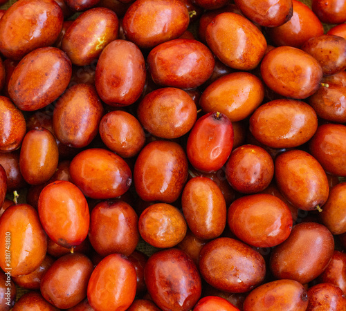 fruits dates fresh brown smooth natural close-up photo