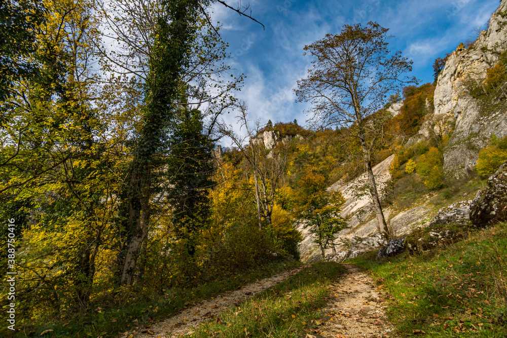 Fantastic autumn hike in the beautiful Danube valley near the Beuron monastery Fantastic autumn hike in the beautiful Danube valley near the Beuron monastery