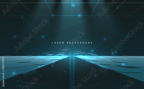 Abstract technology background with light effect