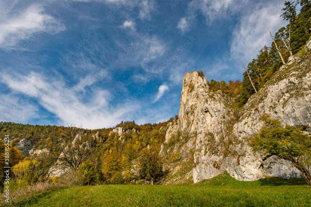 Fantastic autumn hike in the beautiful Danube valley near the Beuron monastery