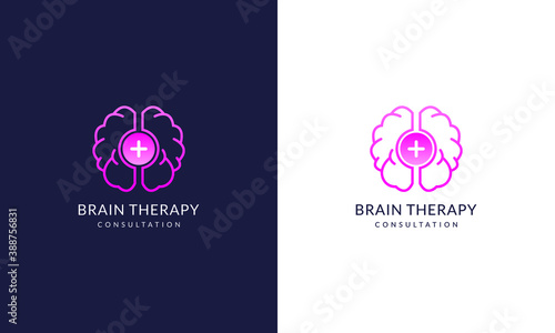 Brain  Therapy Logo, Medical and Healthcare logo concept