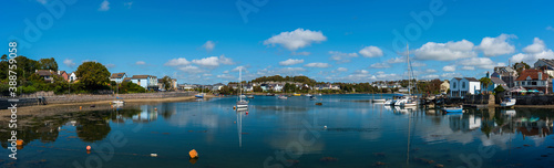 Panorama of Hooe Lake in Plymouth in Devon in England in Europe photo