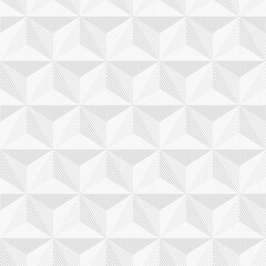Deken met foto 3D patronen Witte geometrische textuur naadloos  © ExpressVectors