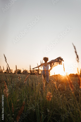 girl in a wheat field