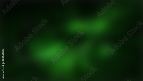 Green blurred background, green bokeh abstract light background