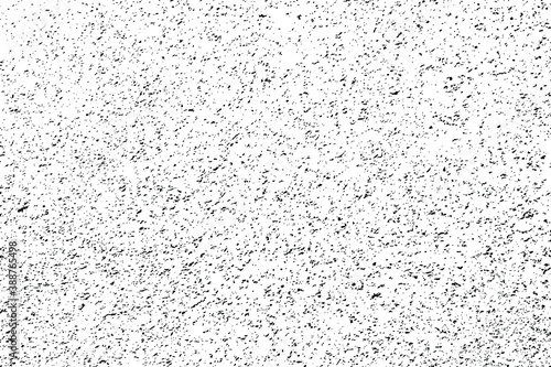 Grunge surface texture with noise  grit  and dirt. Abstract monochrome background with random dots  graininess  and noise. Vector illustration. Overlay template.