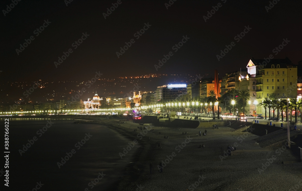 Promenade des Anglais (Walkway of English) in Nice. France