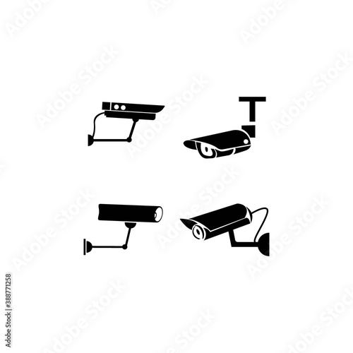 Cctv icon logo, vector design