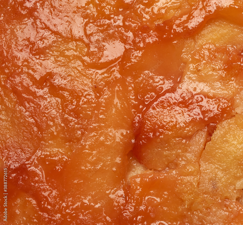 quince jam texture with slices, full frame quince jam texture with slices, full frame