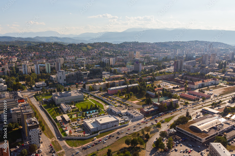 Panoramic view of the city of Sarajevo from the top of the top. Bosnia and Herzegovina Panoramic view of the city of Sarajevo from the top of the top. Bosnia and Herzegovina