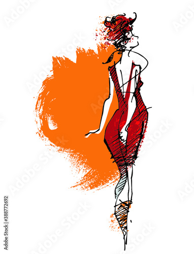 Cool look. Fashion. Fashion show. Glamor