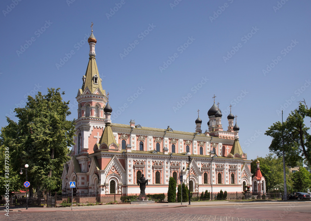 Cathedral of Blessed Mother of God Intercession in Grodno. Belarus