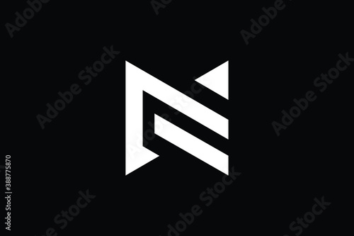 CN logo letter design on luxury background. NC logo monogram initials letter concept. CN icon logo design. NC elegant and Professional letter icon design on black background. N C CN NC