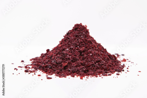  Stack of sumac on a white background.
