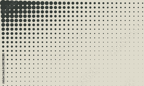 Abstract background with dots. Retro halftone effect with dots.