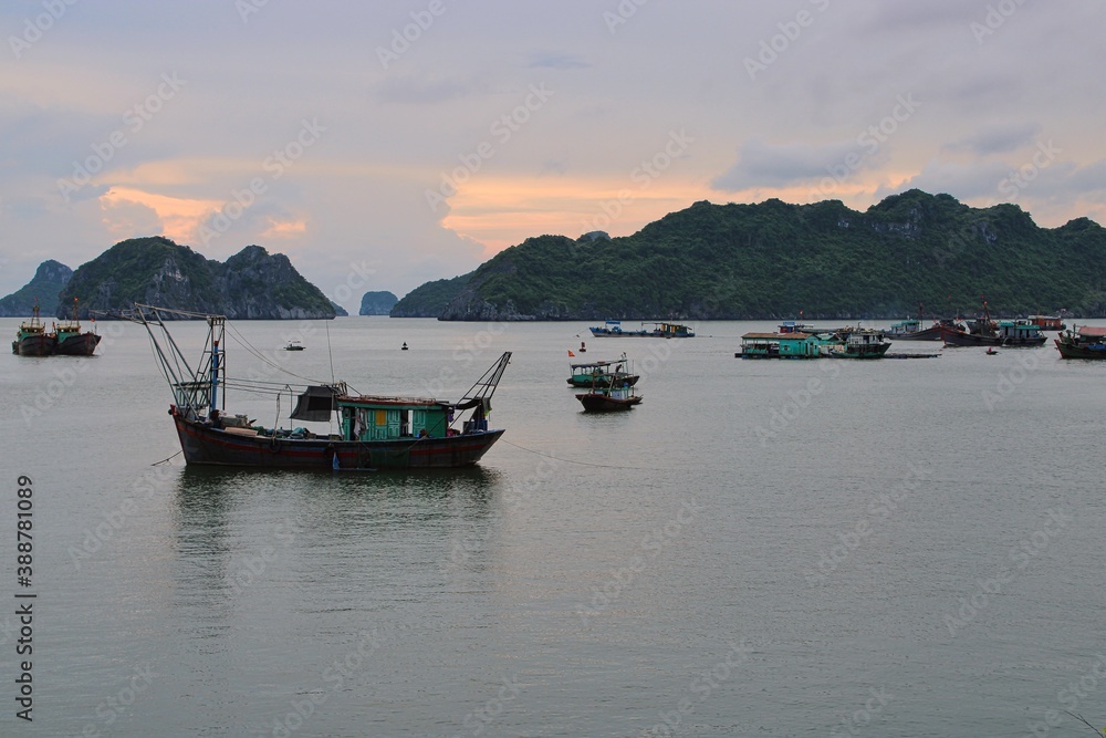 A view to Ha Long Bay in Vietnam