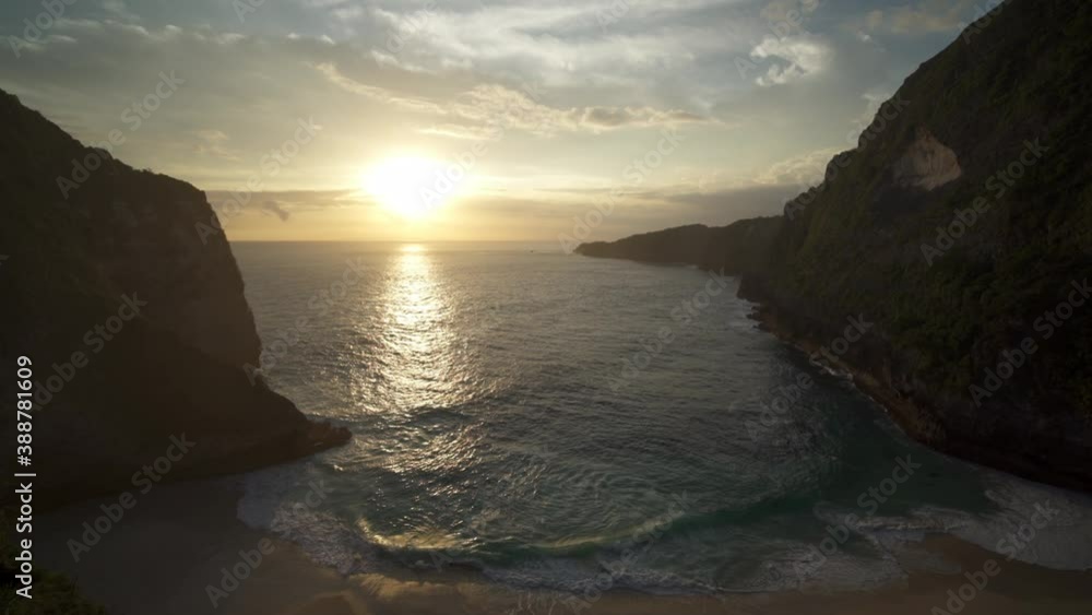 Bali Nusa Penida Indonesia - The Iconic Kelingking T Rex Beach - Popular Tourist Travel Destination Beautiful Nature Landscape During Sunset Bali Nusa Penida Indonesia - The Iconic Kelingking T Rex Beach - Popular Tourist Travel Destination Beautiful Nature Landscape During Sunset