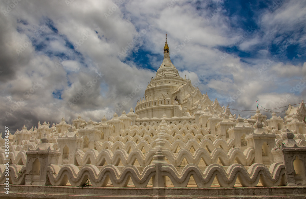 Hsinbyume Pagoda in Mandalay Mingun Myanmar	