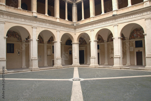  the Chiostro del Bramante is an extraordinary example of Renaissance architecture by Donato Bramante (1444-1515) who was Michelangelo's great rival.
