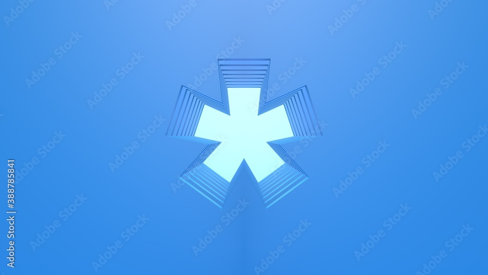 Obraz premium 3D Object Layered Characters: