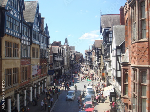 street in the old town of Chester