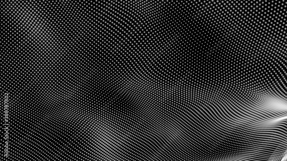 Dot white black wave technology texture background. Abstract big data digital concept. 3d rendering. Dot white black wave technology texture background. Abstract big data digital concept. 3d rendering.