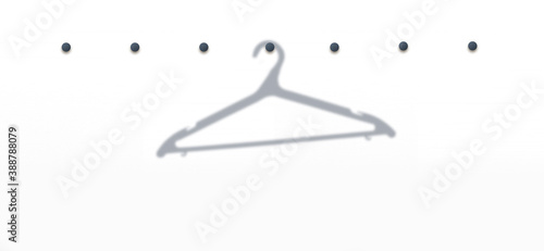 Hanger simple silhouette. Modern, minimalist icon in stylish colors. Web site page and mobile app design element.