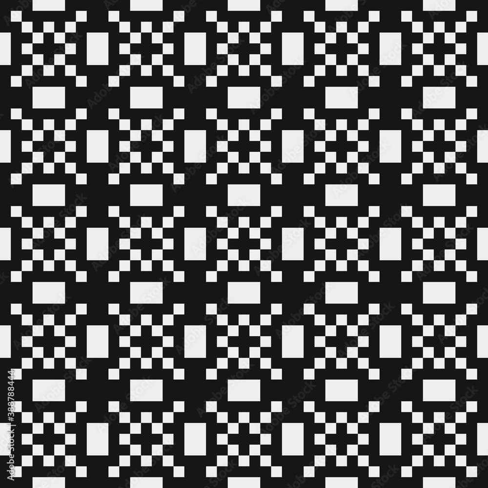 Fototapeta premium Abstract Cross Pattern Dots Logo generative computational art illustration