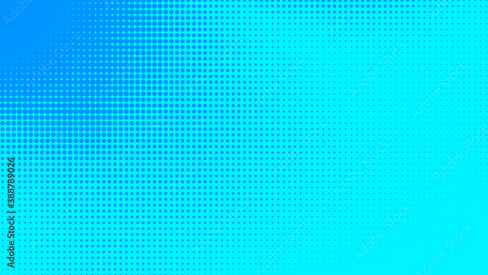 Dots halftone blue color pattern gradient texture with technology digital background. Dots pop art comics with summer background. Dots halftone blue color pattern gradient texture with technology digital background. Dots pop art comics with summer background.