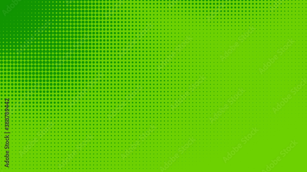 Dots halftone green color pattern gradient texture with technology digital background. Dots pop art comics with nature graphic design. Dots halftone green color pattern gradient texture with technology digital background. Dots pop art comics with nature graphic design.