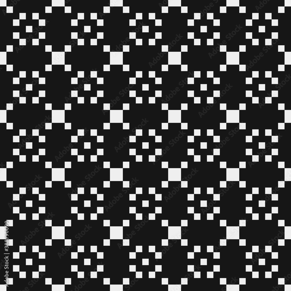 Fototapeta premium Abstract Cross Pattern Dots Logo generative computational art illustration