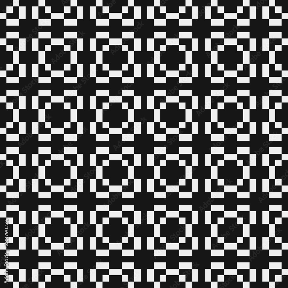 Fototapeta premium Abstract Cross Pattern Dots Logo generative computational art illustration