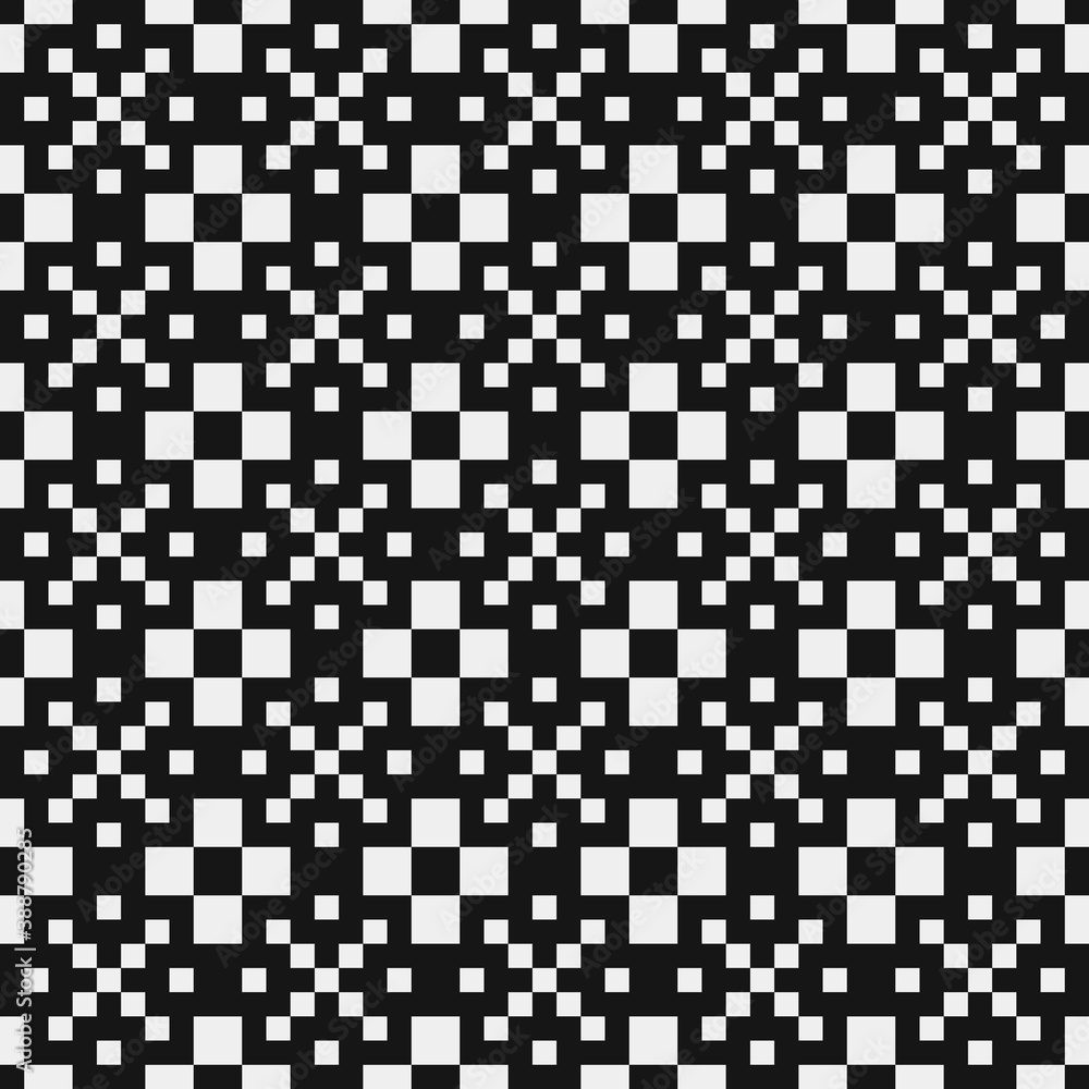 Fototapeta premium Abstract Cross Pattern Dots Logo generative computational art illustration